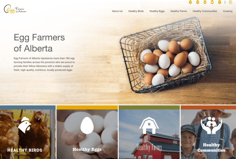 Egg Farmers of Alberta Website Redesign