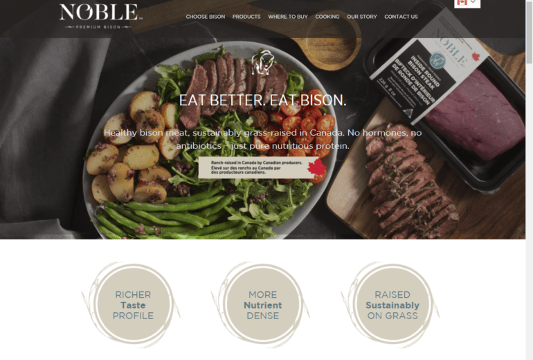 Noble Premium Bison International & Multilingual Website