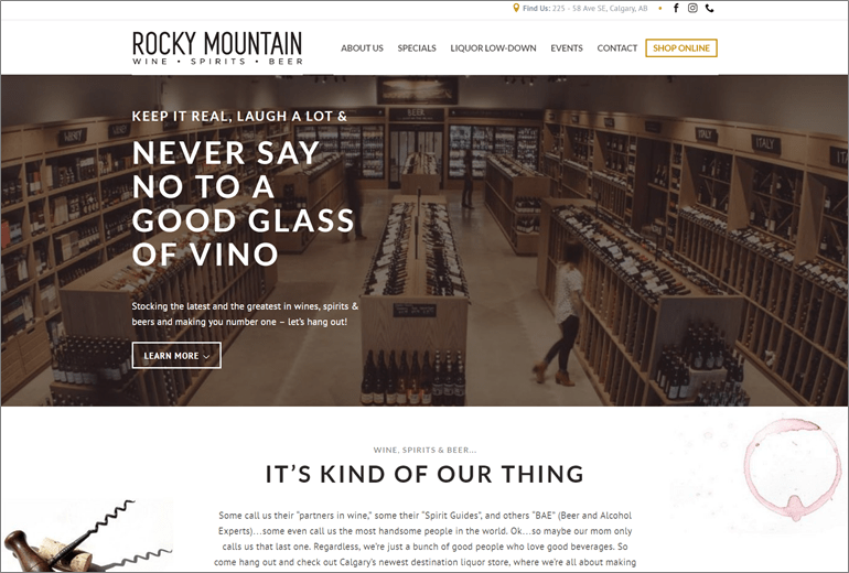 Rocky Mountain Wine, Spirits & Beer Website Launched