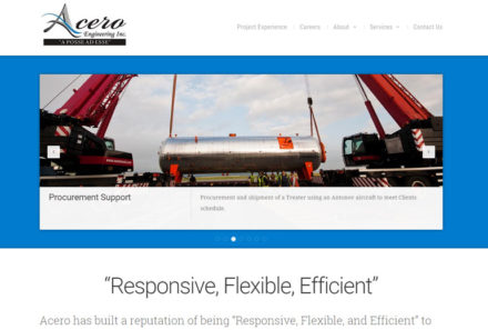 Acero Engineering Website Launched