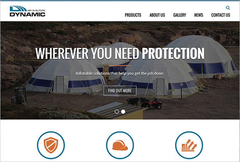 Dynamic Air Shelters Website Launched
